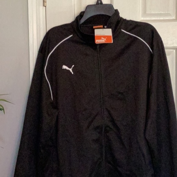 Puma men’s black full zip training jacket NWT L - Picture 2 of 10